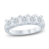 Thumbnail Image 1 of Princess-Cut Lab-Grown Diamond Five-Stone Anniversary Ring 2 ct tw 14K White Gold