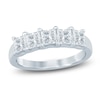 Thumbnail Image 1 of Princess-Cut Lab-Grown Diamond Five-Stone Anniversary Ring 1-1/2 ct tw 14K White Gold