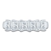 Thumbnail Image 3 of Princess-Cut Lab-Grown Diamond Five-Stone Anniversary Ring 1-1/2 ct tw 14K White Gold
