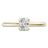 Thumbnail Image 3 of Certified Oval-Cut Diamond Solitaire Engagement Ring 1/2 ct tw 14K Yellow Gold (I1/I)