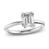 Thumbnail Image 1 of Certified Emerald-Cut Diamond Solitaire Engagement Ring 1-1/2 ct tw 18K White Gold (SI2/G)