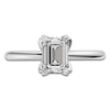 Thumbnail Image 3 of Certified Emerald-Cut Diamond Solitaire Engagement Ring 1-1/2 ct tw 18K White Gold (SI2/G)