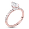 Thumbnail Image 2 of Pear-Shaped Lab-Grown Diamond Hidden Halo Engagement Ring 1-1/2 ct tw 14K Rose Gold