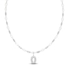 Thumbnail Image 1 of J'Lure Oval Portrait-Cut Lab-Grown Diamond Necklace 4-1/3 ct tw 14K White Gold 16.5"