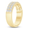 Thumbnail Image 2 of Lab-Grown Diamond Two-Row Anniversary Ring 1 ct tw 14K Yellow Gold