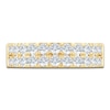 Thumbnail Image 3 of Lab-Grown Diamond Two-Row Anniversary Ring 1 ct tw 14K Yellow Gold