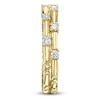 Thumbnail Image 3 of Shy Creation Diamond Staggered Two-Row Ring 1/5 ct tw 14K Yellow Gold SC55028368