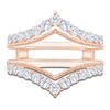 Thumbnail Image 3 of Certified Diamond & Milgrain Enhancer Ring 7/8 ct tw 14K Rose Gold
