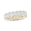 Thumbnail Image 1 of Princess-Cut Lab-Grown Diamond Eternity Band 6-3/4 - 8-5/8 ct tw 14K Yellow Gold