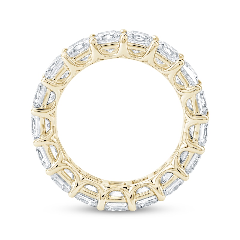Main Image 3 of Princess-Cut Lab-Grown Diamond Eternity Band 6-3/4 - 8-5/8 ct tw 14K Yellow Gold