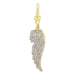 Charm'd by Lulu Frost Diamond Wing Charm 1/4 ct tw 10K Yellow Gold