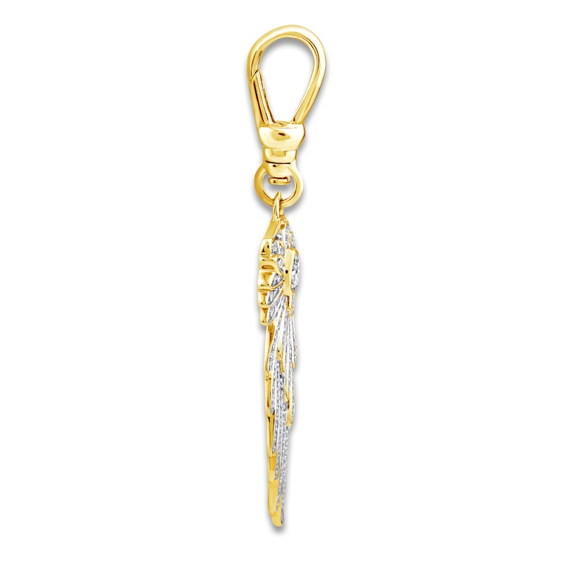 Main Image 2 of Charm'd by Lulu Frost Diamond Wing Charm 1/4 ct tw 10K Yellow Gold