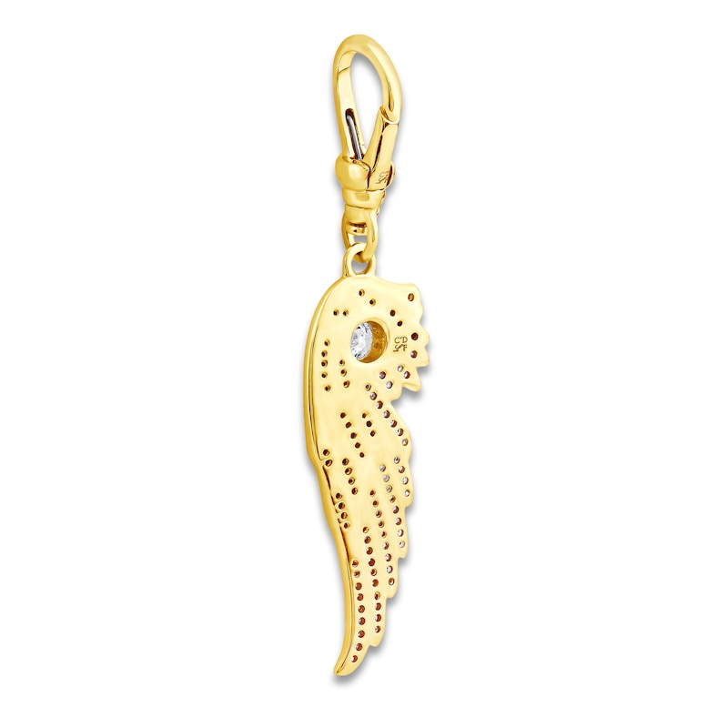 Main Image 3 of Charm'd by Lulu Frost Diamond Wing Charm 1/4 ct tw 10K Yellow Gold