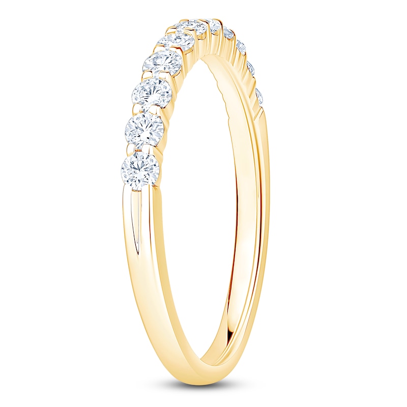 Main Image 2 of Lab-Grown Diamond Anniversary Ring 1/2 ct tw 14K Yellow Gold