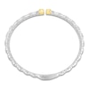 Thumbnail Image 3 of Unspoken Triple-Row Link Bracelet Solid Sterling Silver & 14K Solid Yellow Gold 7"