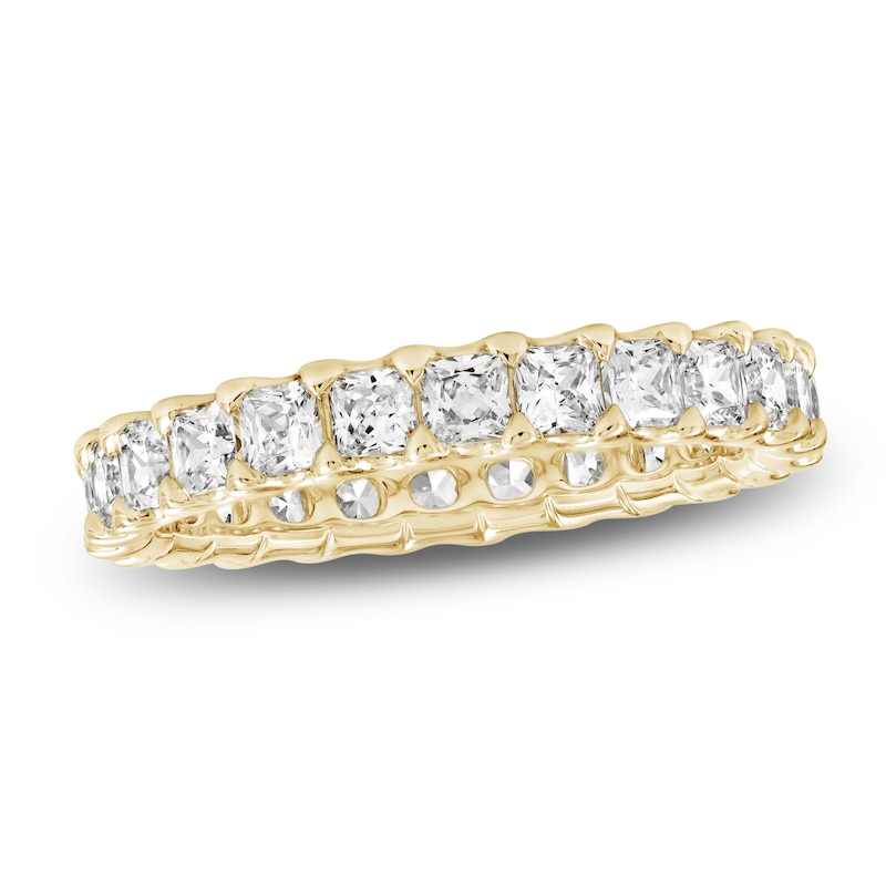 Main Image 1 of Princess-Cut Lab-Grown Diamond Eternity Band 1-5/8 to 2 ct tw 14K Yellow Gold