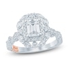 Thumbnail Image 1 of Pnina Tornai Emerald-Cut Diamond Halo Engagement Ring 1-1/2 ct tw 14K White Gold