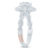 Thumbnail Image 2 of Pnina Tornai Emerald-Cut Diamond Halo Engagement Ring 1-1/2 ct tw 14K White Gold