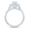 Thumbnail Image 4 of Pnina Tornai Emerald-Cut Diamond Halo Engagement Ring 1-1/2 ct tw 14K White Gold