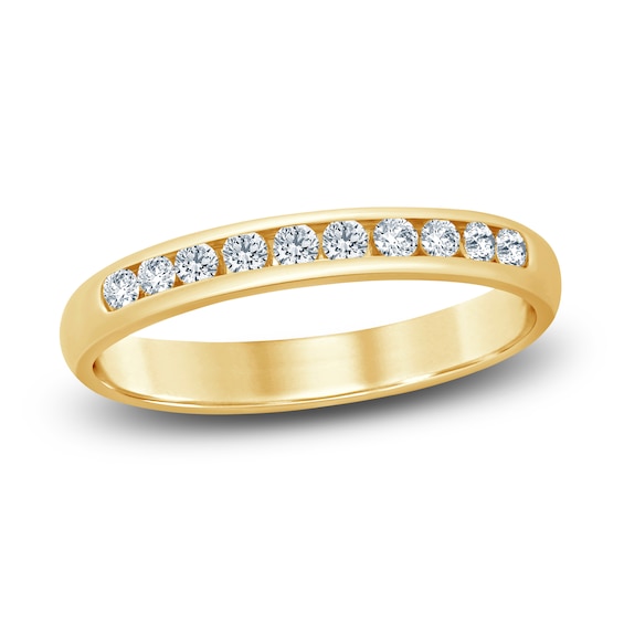 Diamond Anniversary Band 14 ct tw Round 14K Yellow Gold