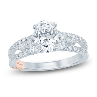 Pnina Tornai Oval-Cut Lab-Grown Diamond Engagement Ring 2-1/5 ct tw 14K White Gold