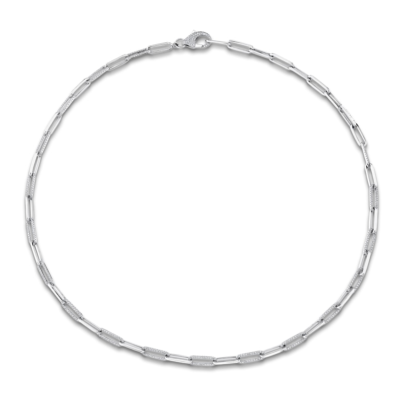 Main Image 1 of Shy Creation Diamond Fashion Necklace 1-1/4 ct tw 14K White Gold 18" SC55011606