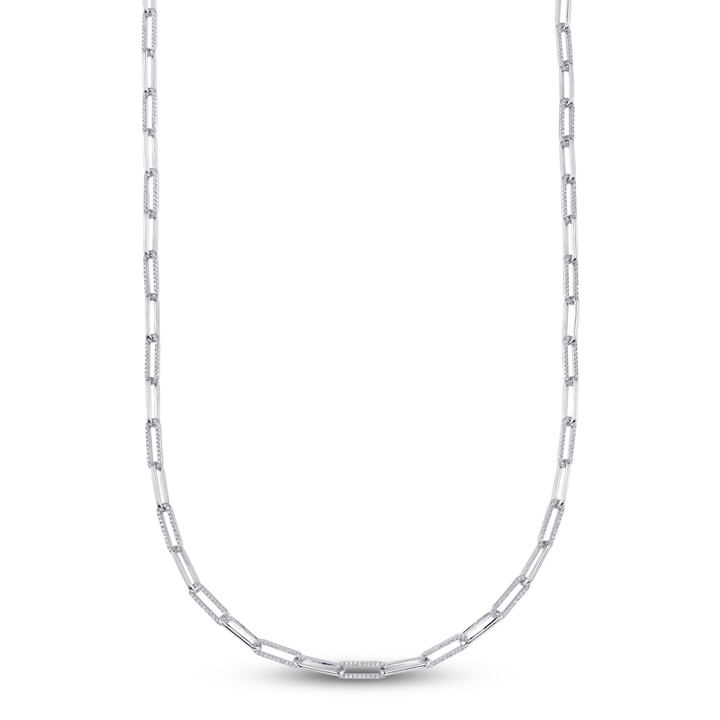 Main Image 2 of Shy Creation Diamond Fashion Necklace 1-1/4 ct tw 14K White Gold 18" SC55011606