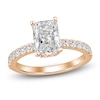 Thumbnail Image 1 of Radiant-Cut Lab-Grown Diamond Hidden Halo Engagement Ring 2-1/2 ct tw 14K Rose Gold