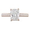 Thumbnail Image 3 of Radiant-Cut Lab-Grown Diamond Hidden Halo Engagement Ring 2-1/2 ct tw 14K Rose Gold
