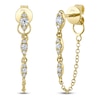 Thumbnail Image 1 of Shy Creation Diamond Chain Drop Earrings 1/5 ct tw 14K Yellow Gold SC55025735