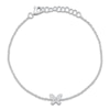 Thumbnail Image 1 of Shy Creation Diamond Butterfly Bracelet 1/15 ct tw 14K White Gold 7" SC55025362