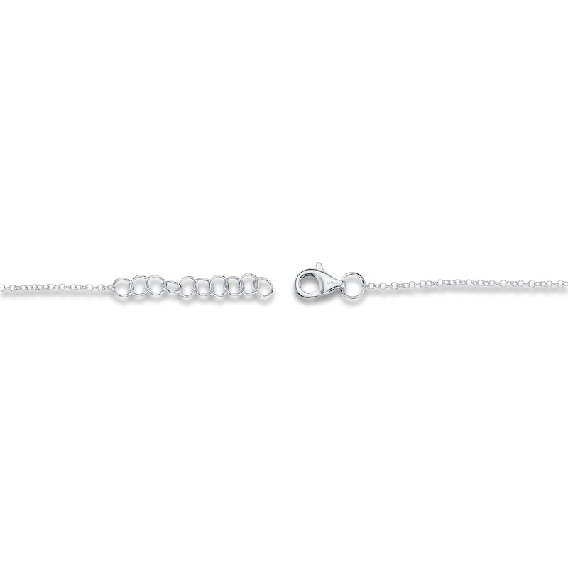 Main Image 3 of Shy Creation Diamond Butterfly Bracelet 1/15 ct tw 14K White Gold 7" SC55025362
