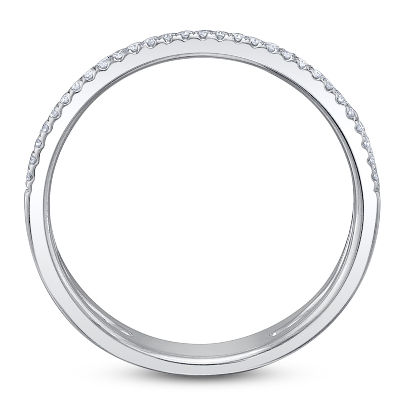 Main Image 3 of Shy Creation Diamond Two-Row Ring 3/8 ct tw 14K White Gold SC55025658