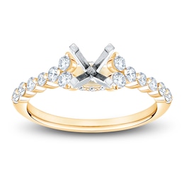 Certified Diamond Engagement Ring Setting 1/2 ct tw 14K Yellow Gold