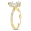 Thumbnail Image 2 of Marquise-Cut Lab-Grown Diamond Hidden Halo Engagement Ring 2-1/2 ct tw 14K Yellow Gold