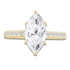 Thumbnail Image 3 of Marquise-Cut Lab-Grown Diamond Hidden Halo Engagement Ring 2-1/2 ct tw 14K Yellow Gold