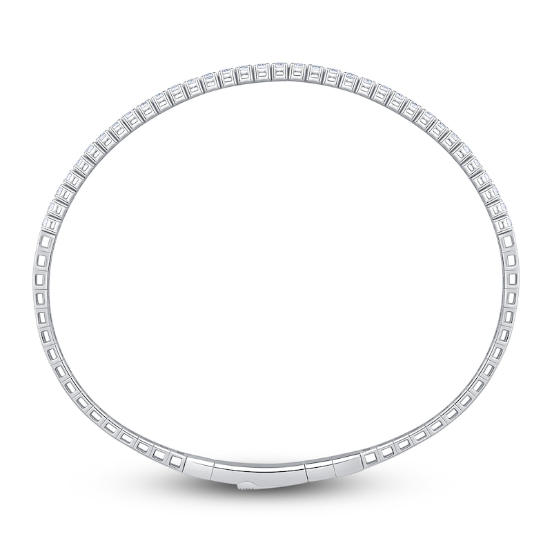 Main Image 2 of Jared Signature Lab-Grown Diamond Flex Bangle Bracelet 1 ct tw 14K White Gold
