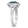 Thumbnail Image 3 of Le Vian Pear-Shaped Natural Emerald Halo Ring 1/2 ct tw Diamonds 14K Vanilla Gold