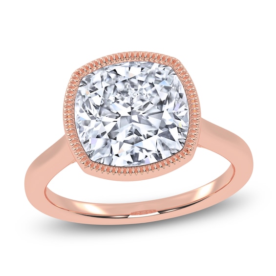 Cushion-Cut Lab-Grown Diamond Engagement Ring 5 ct tw 14K Rose Gold
