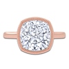 Thumbnail Image 3 of Cushion-Cut Lab-Grown Diamond Engagement Ring 5 ct tw 14K Rose Gold