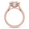Thumbnail Image 4 of Cushion-Cut Lab-Grown Diamond Engagement Ring 5 ct tw 14K Rose Gold