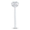 Thumbnail Image 4 of Diamond Engagement Ring 1/2 ct tw Oval/Pear-shaped 14K White Gold