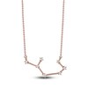 Thumbnail Image 1 of Diamond Sagittarius Constellation Necklace 1/6 ct tw Round 14K Rose Gold