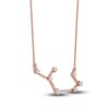 Thumbnail Image 2 of Diamond Sagittarius Constellation Necklace 1/6 ct tw Round 14K Rose Gold