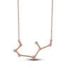 Thumbnail Image 3 of Diamond Sagittarius Constellation Necklace 1/6 ct tw Round 14K Rose Gold