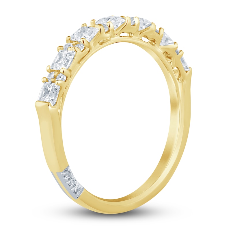 Main Image 2 of Pnina Tornai Diamond Anniversary Ring 3/4 ct tw Princess/Round 14K Yellow Gold