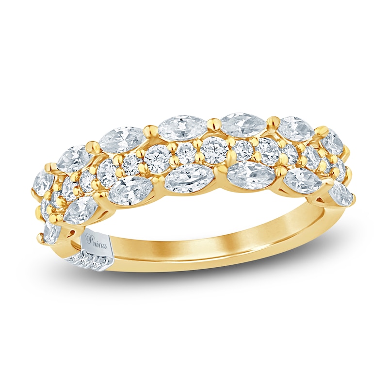 Main Image 1 of Pnina Tornai Diamond Anniversary Ring 1 ct tw Round/Marquise 14K Yellow Gold