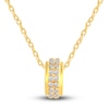 Thumbnail Image 1 of Diamond Pendant Necklace 1/4 ct tw Round 10K Yellow Gold 18"