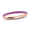 Thumbnail Image 1 of Juliette Maison Natural Amethyst Eternity Ring 10K Rose Gold