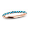 Thumbnail Image 1 of Juliette Maison Natural Blue Zircon Eternity Ring 10K Rose Gold